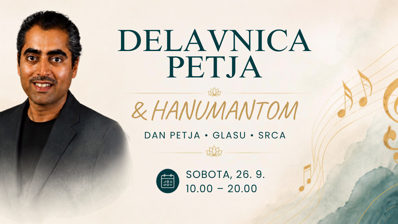 Delavnica PETJA s Hanumantom Delavnica PETJA s Hanumantom